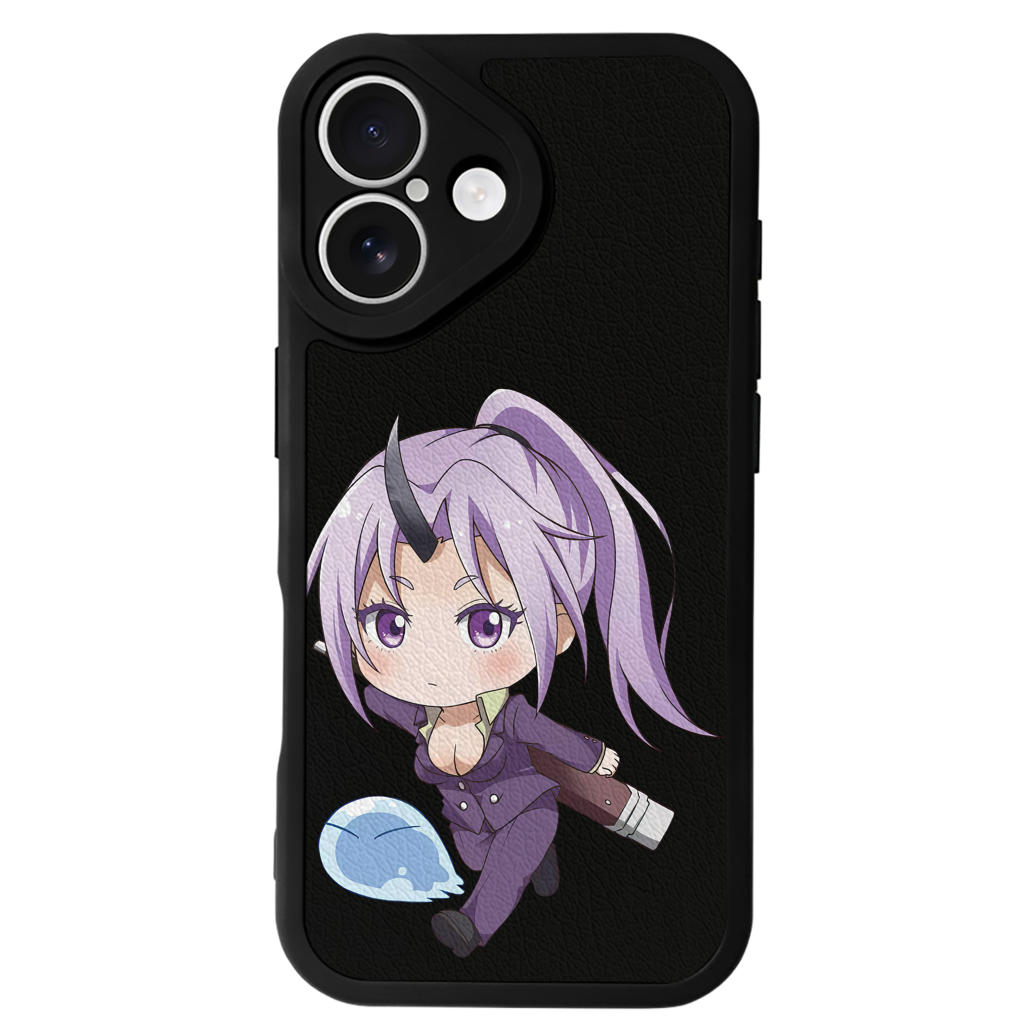（画像用） 転スラ Regarding Reincarnated to Slime 【iPhone 16シリーズ対応】シリコンスマホケース（レザー調） 材質：シリコン